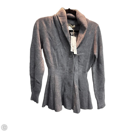 Cardigan By Clothes Mentor In Grey, Size: S