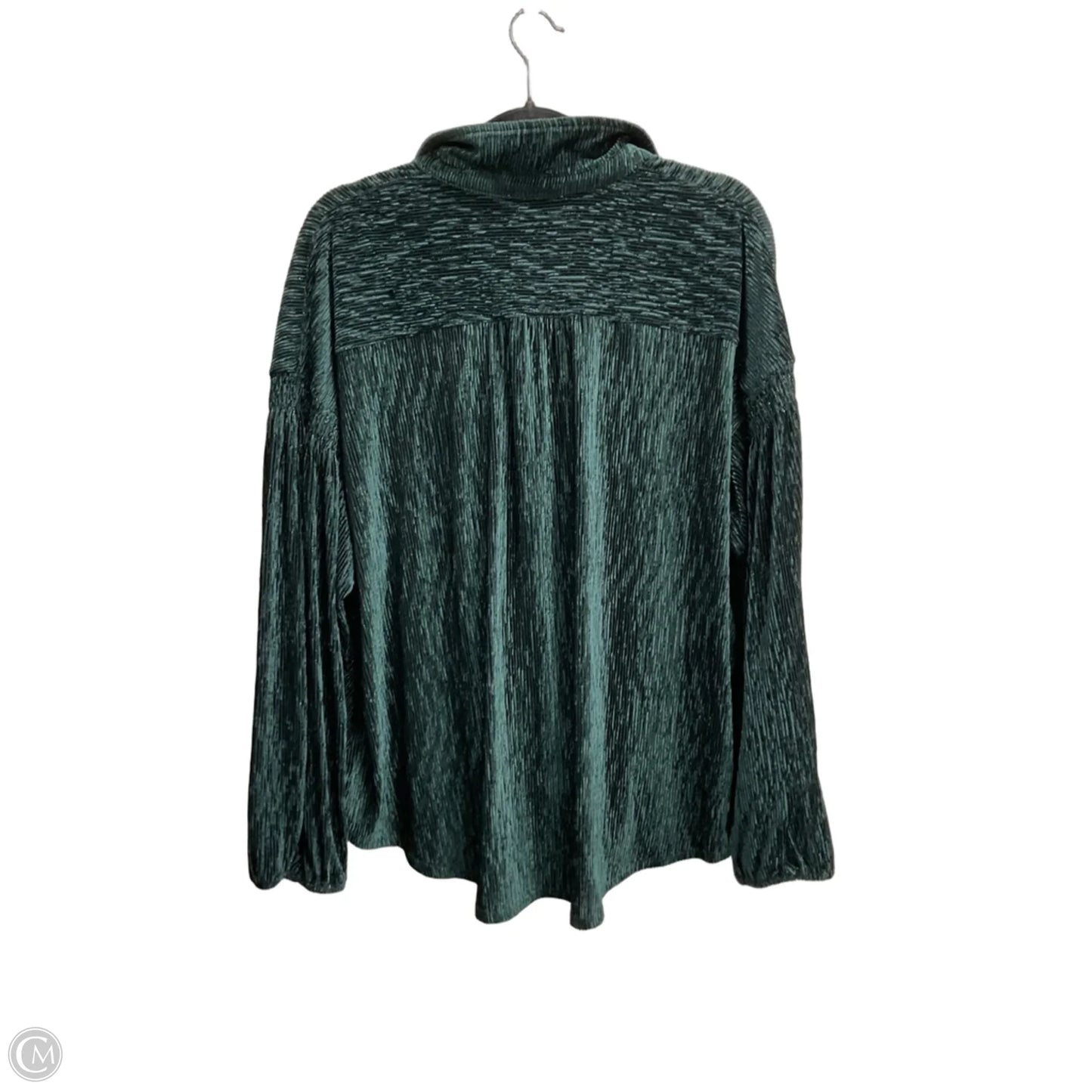Top Long Sleeve By Skies Are Blue In Green, Size: L