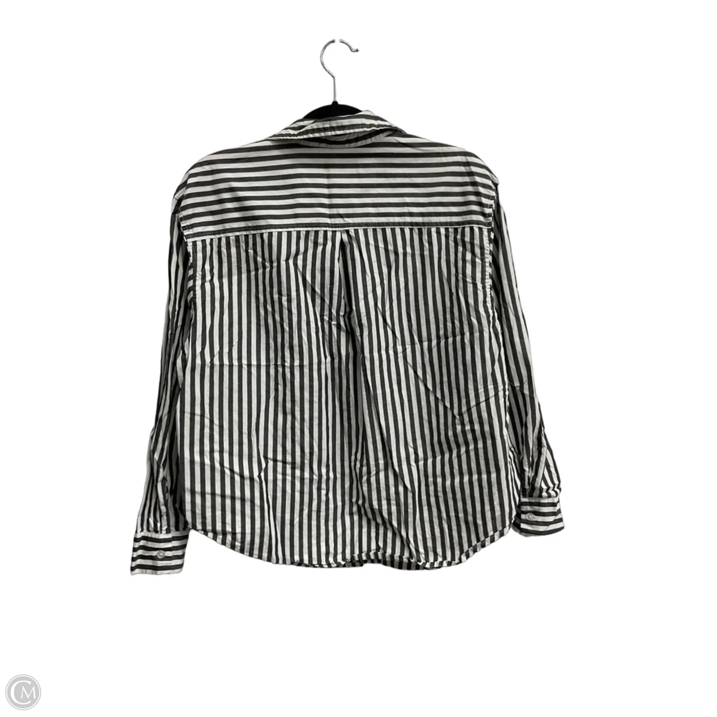 Top Long Sleeve By Maurices In Striped Pattern, Size: M