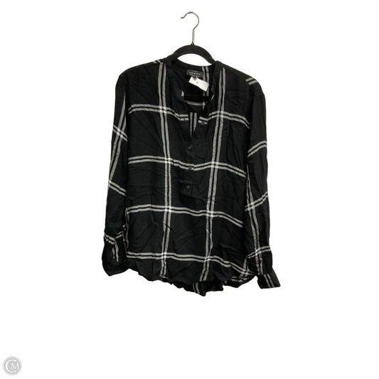 Top Long Sleeve By Lucky Brand In Black & White, Size: Xl