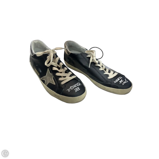Shoes Luxury Designer By Golden Goose In Black, Size: 10