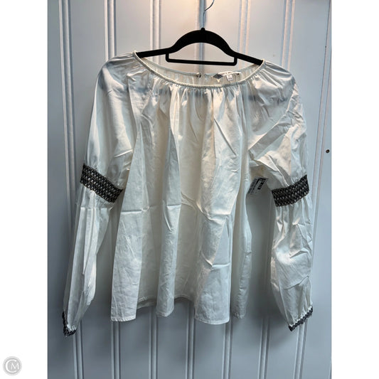 Blouse Long Sleeve By Elizabeth And James In White, Size: M