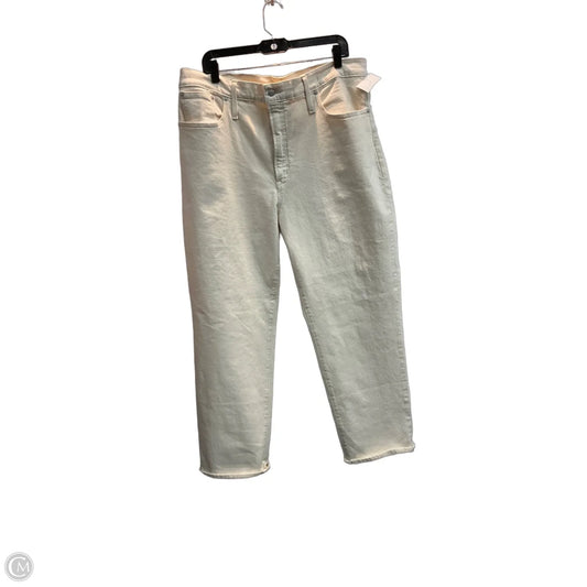 Jeans Straight By Madewell In Beige, Size: 16