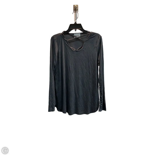 Top Long Sleeve By Clothes Mentor In Grey, Size: M