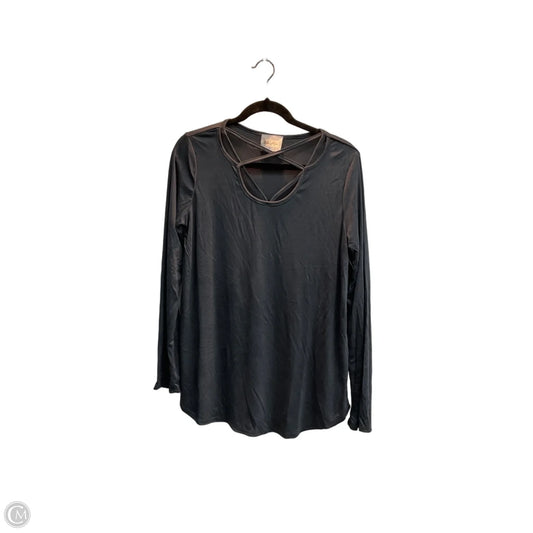 Top Long Sleeve By Clothes Mentor In Grey, Size: L