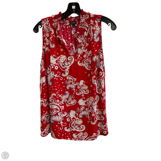 Top Sleeveless By Talbots In Paisley Print, Size: M