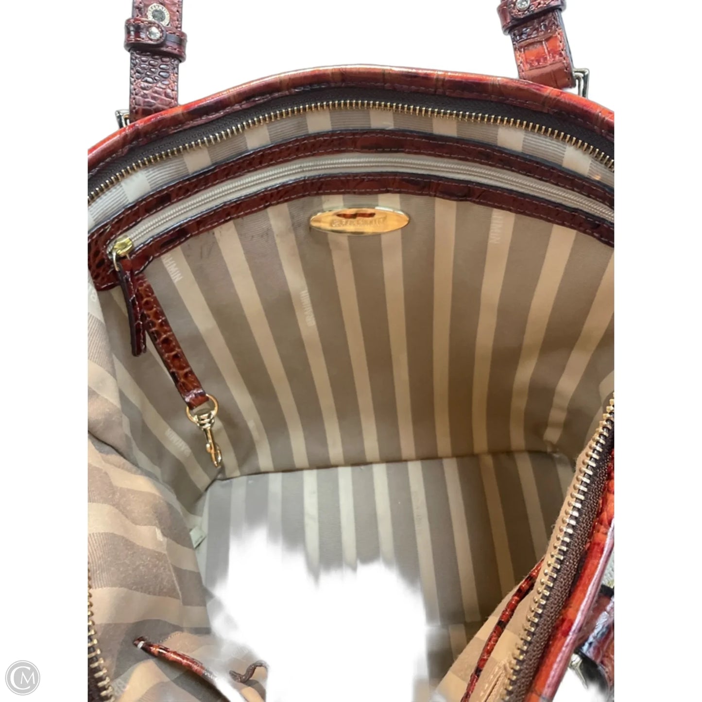 Handbag Designer By Brahmin, Size: Medium