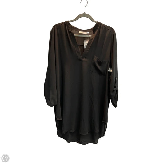 Blouse Long Sleeve By Lush In Black, Size: Xl