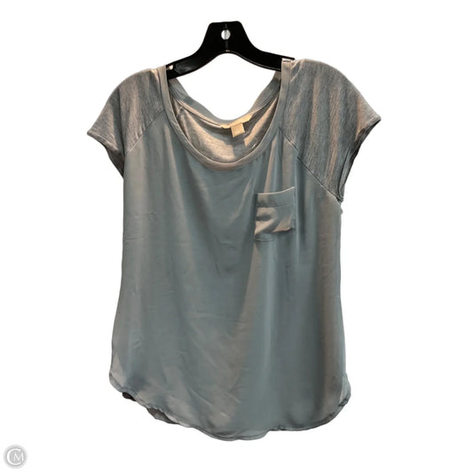 Top Short Sleeve By Banana Republic In Grey, Size: S