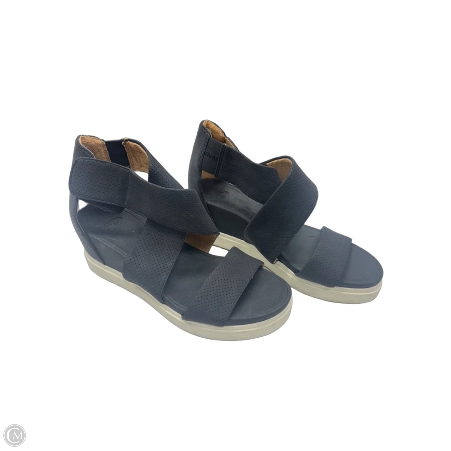 Sandals Heels Wedge By Dr Scholls In Black, Size: 7.5