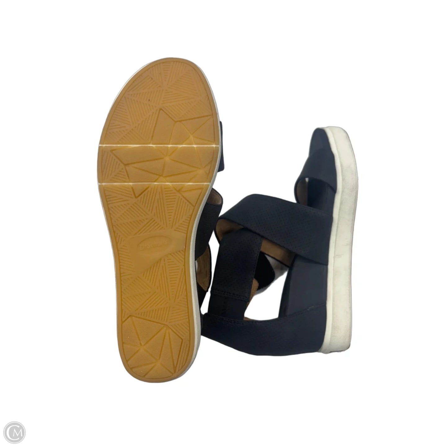 Sandals Heels Wedge By Dr Scholls In Black, Size: 7.5
