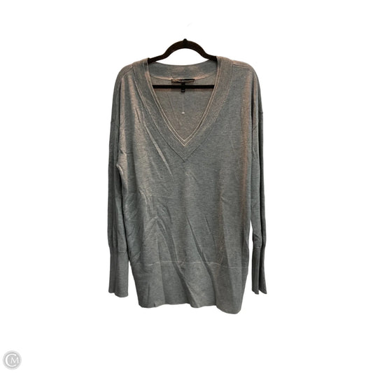 Top Long Sleeve By White House Black Market In Grey, Size: L