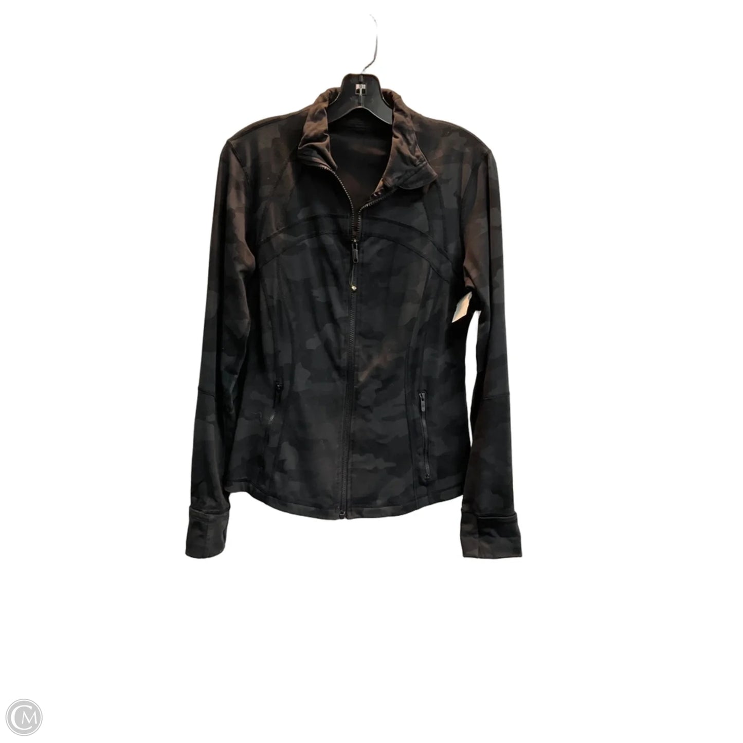 Athletic Jacket By Lululemon In Black, Size: L