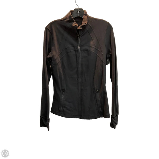 Athletic Jacket By Lululemon In Black, Size: M