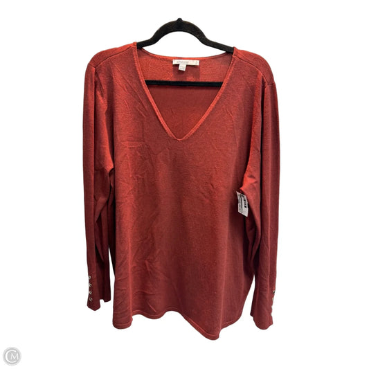 Sweater By Chicos In Brown, Size: Xl