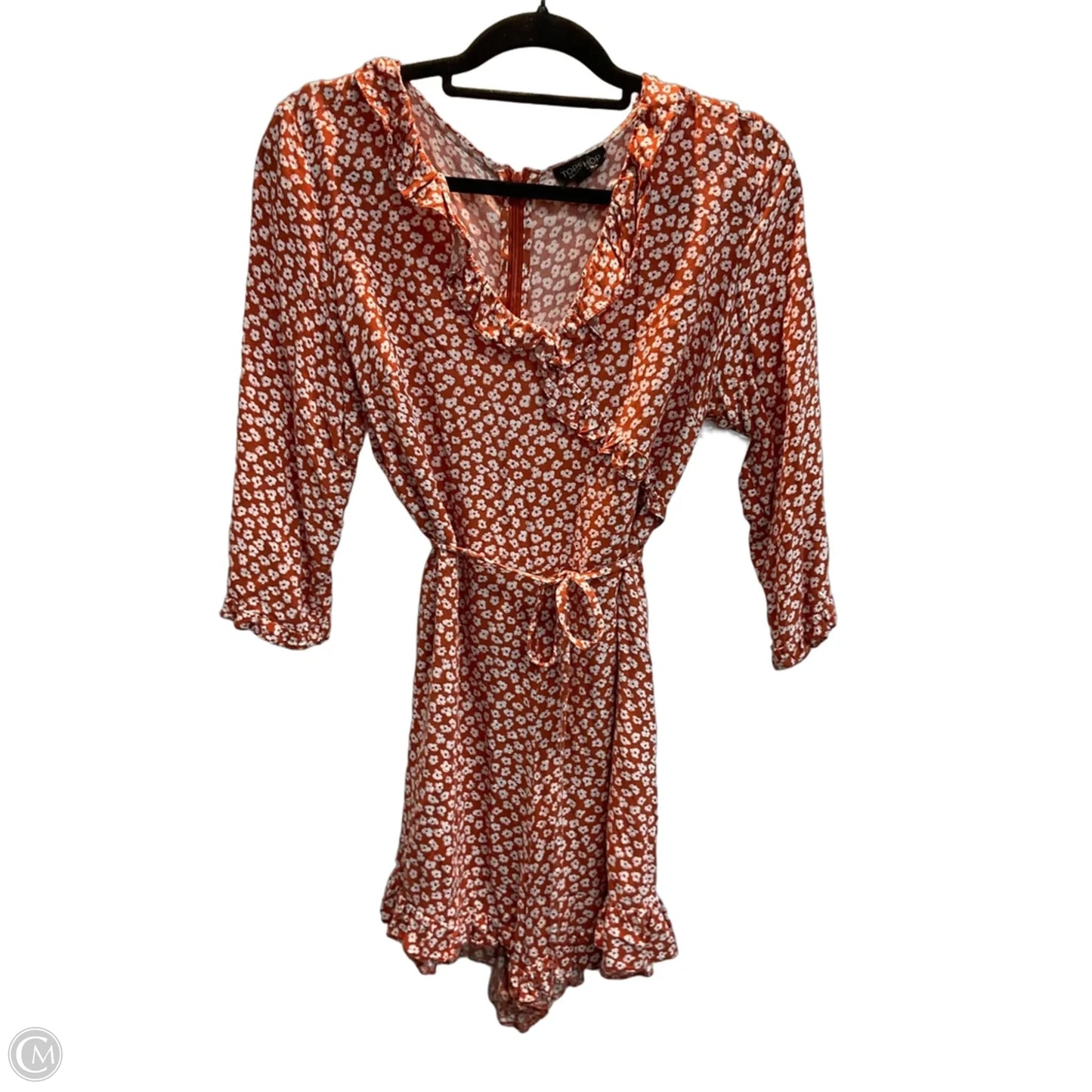 Romper By Top Shop In Floral Print, Size: M