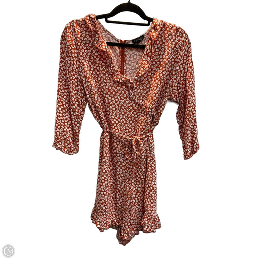 Romper By Top Shop In Floral Print, Size: M