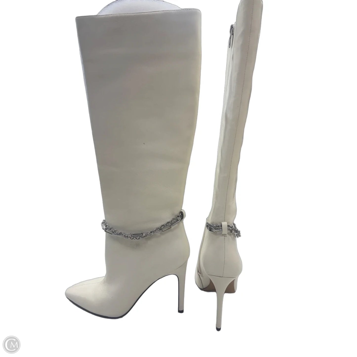 Boots Knee Heels By Vince Camuto In Beige, Size: 8.5