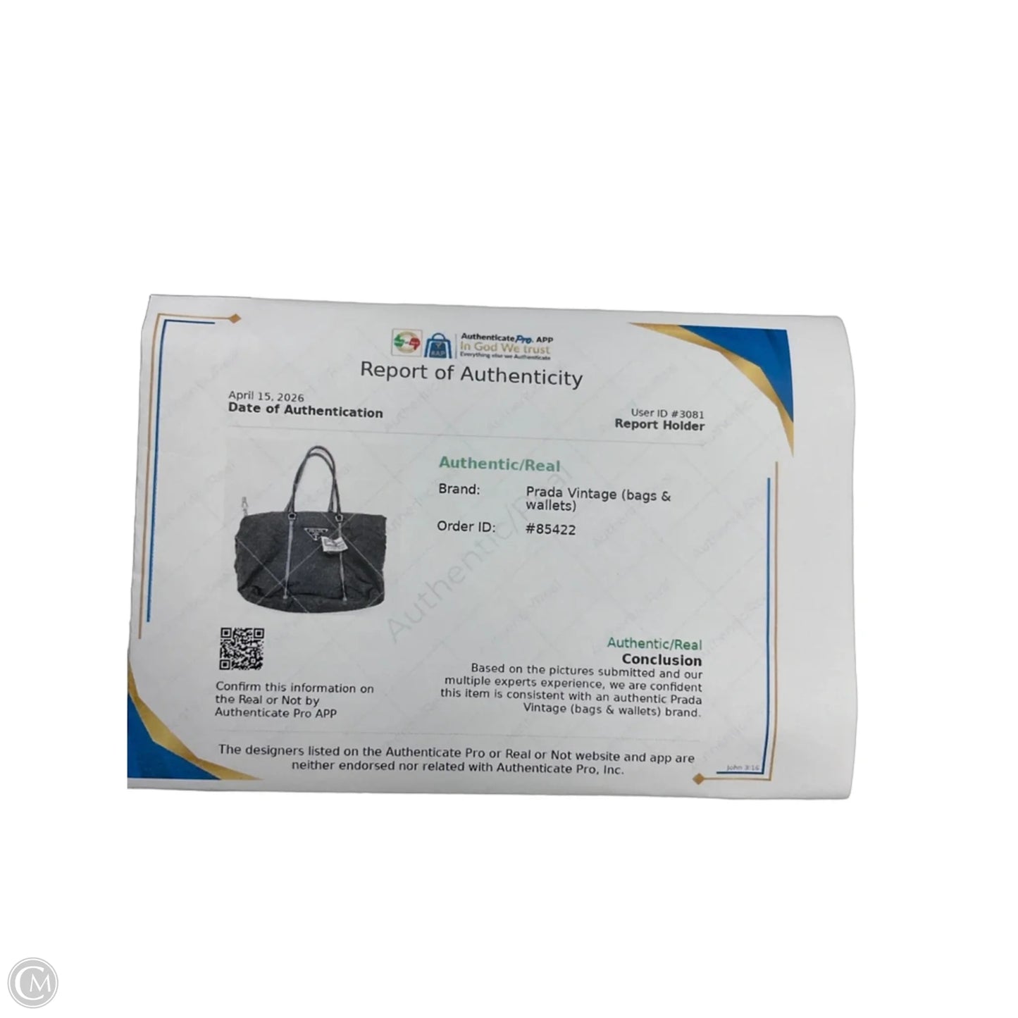 Handbag Luxury Designer By Prada, Size: Small