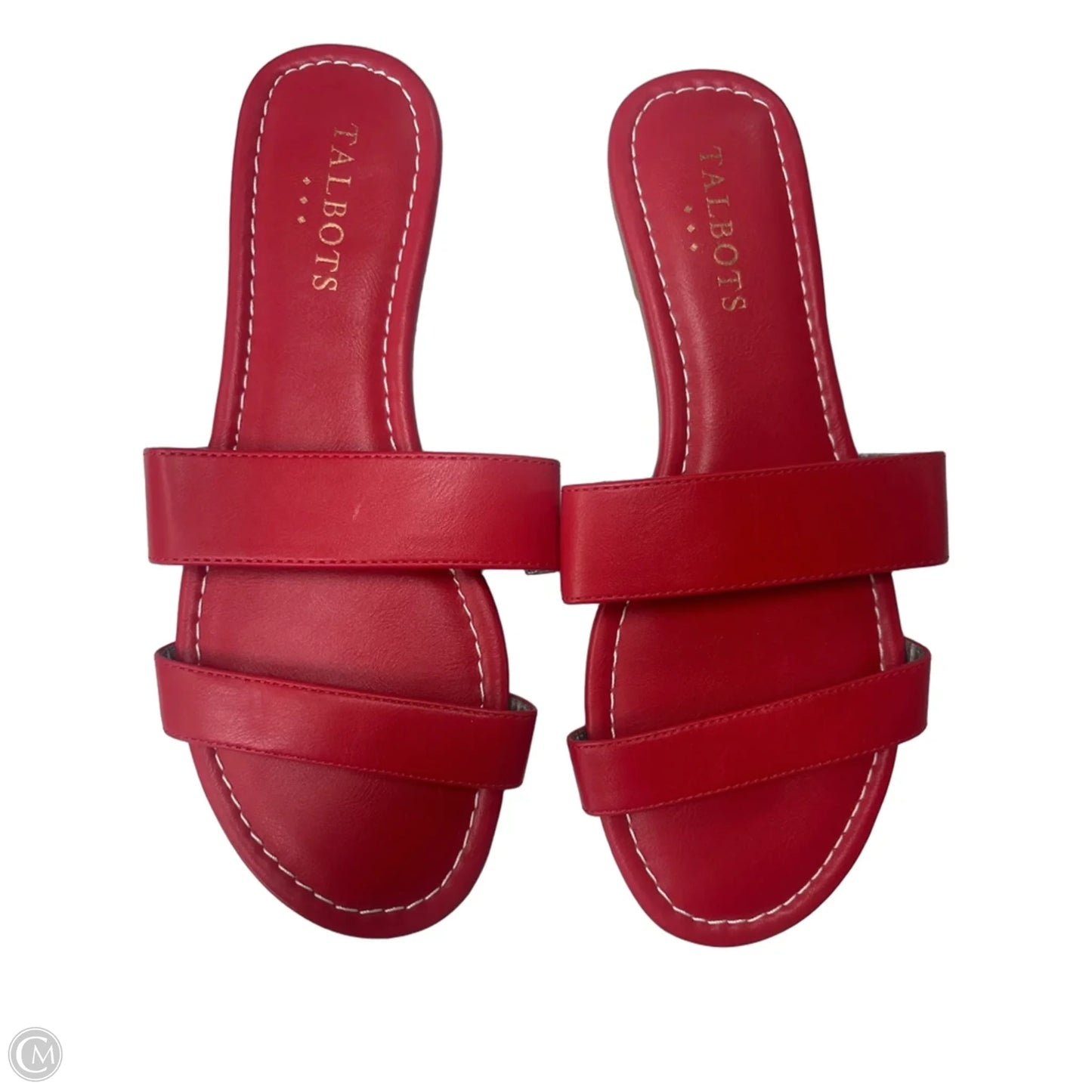 Sandals Flats By Talbots In Red, Size: 7
