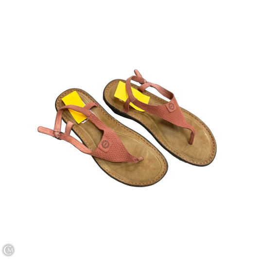 Sandals Designer By Ugg In Pink, Size: 8
