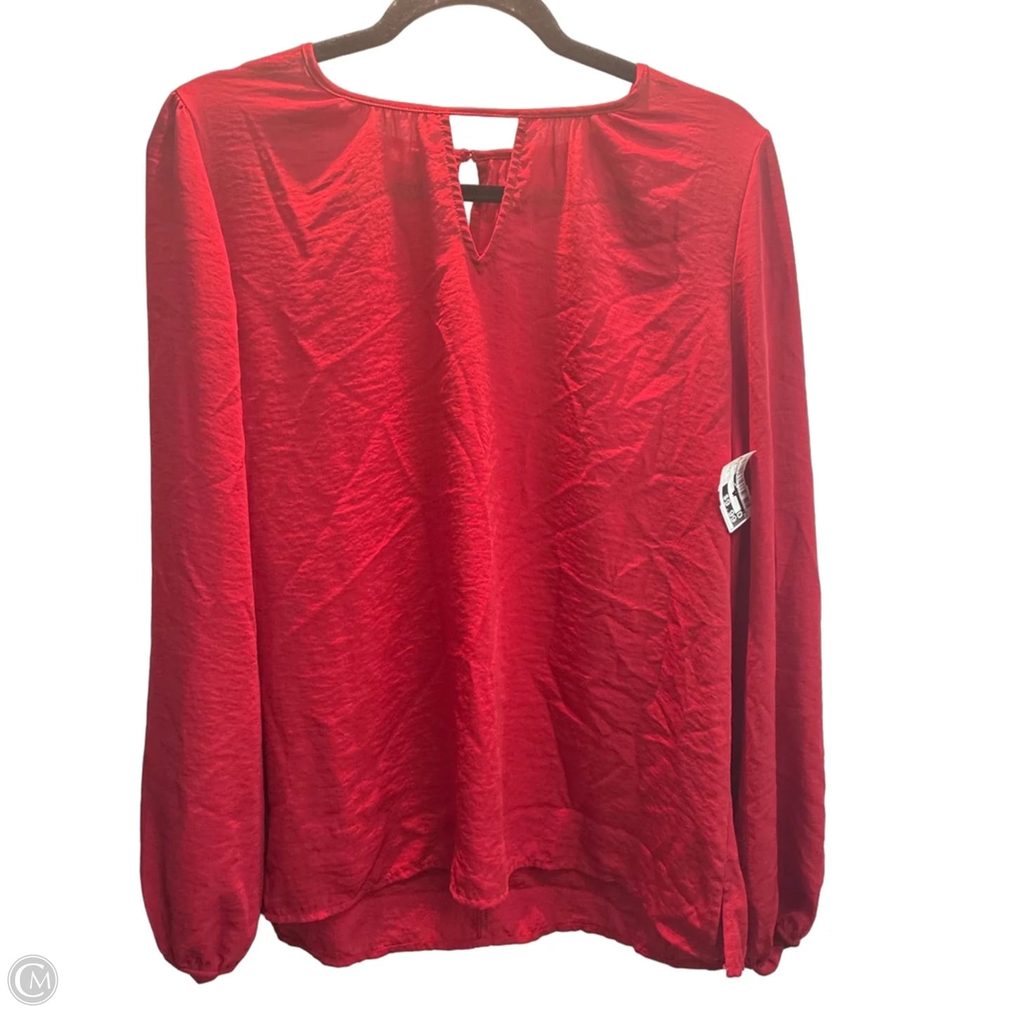 Top Long Sleeve By Maurices In Red, Size: L