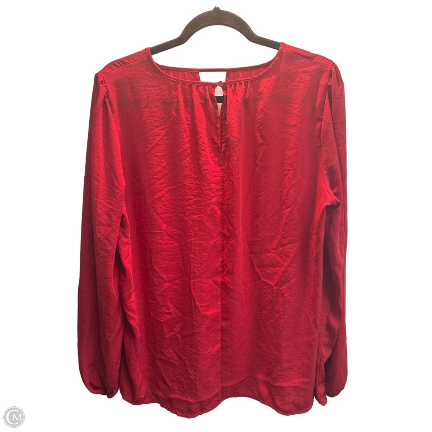 Top Long Sleeve By Maurices In Red, Size: L