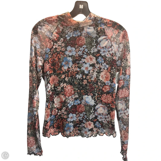 Top Long Sleeve By Clothes Mentor In Floral Print, Size: M