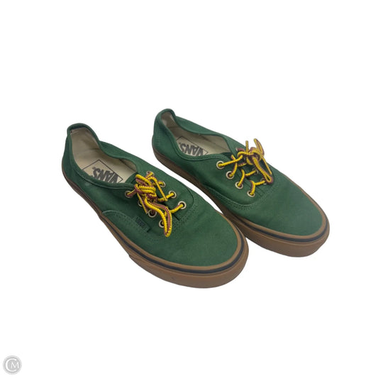 Shoes Sneakers By Vans In Green, Size: 7.5