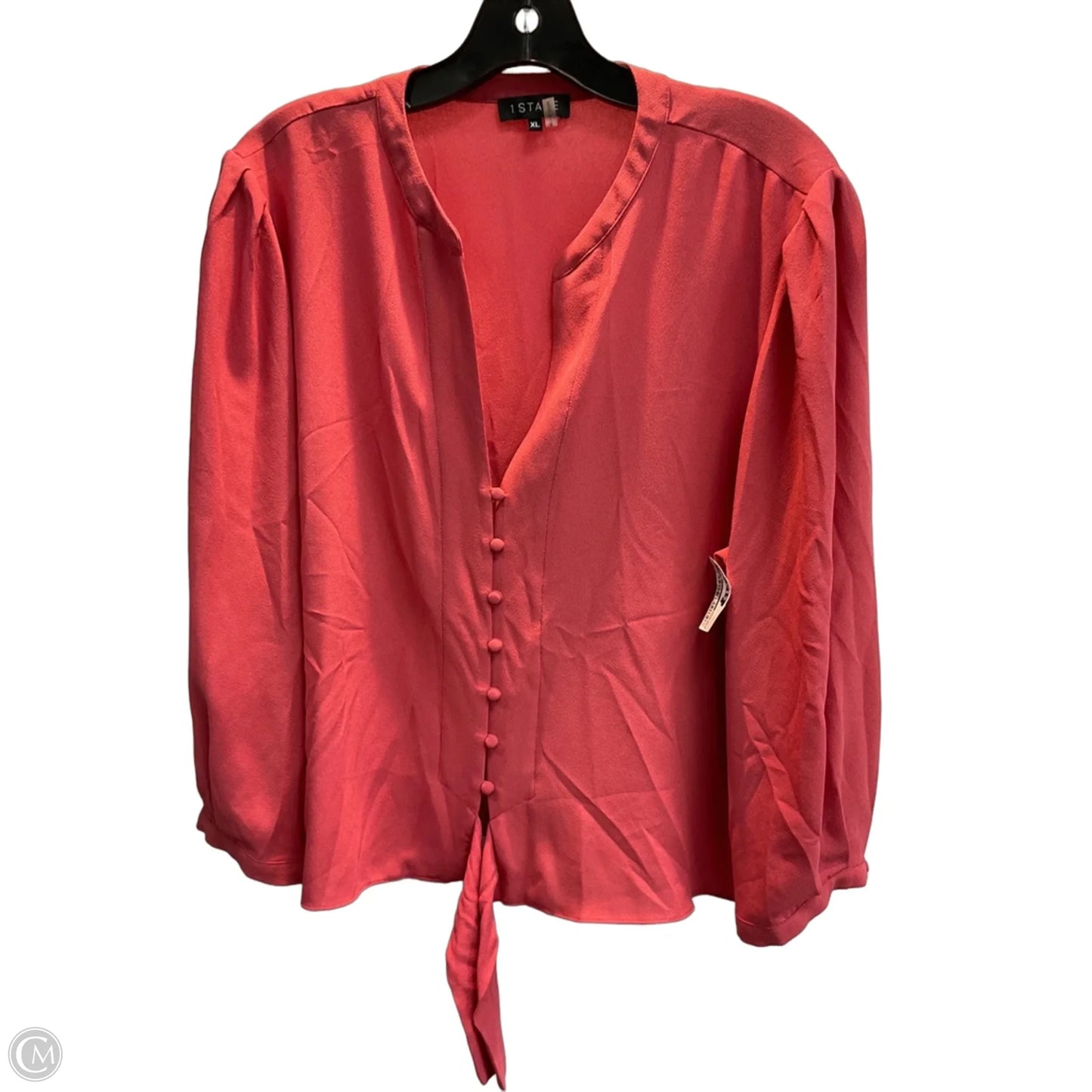 Top Long Sleeve By 1.state In Pink, Size: Xl
