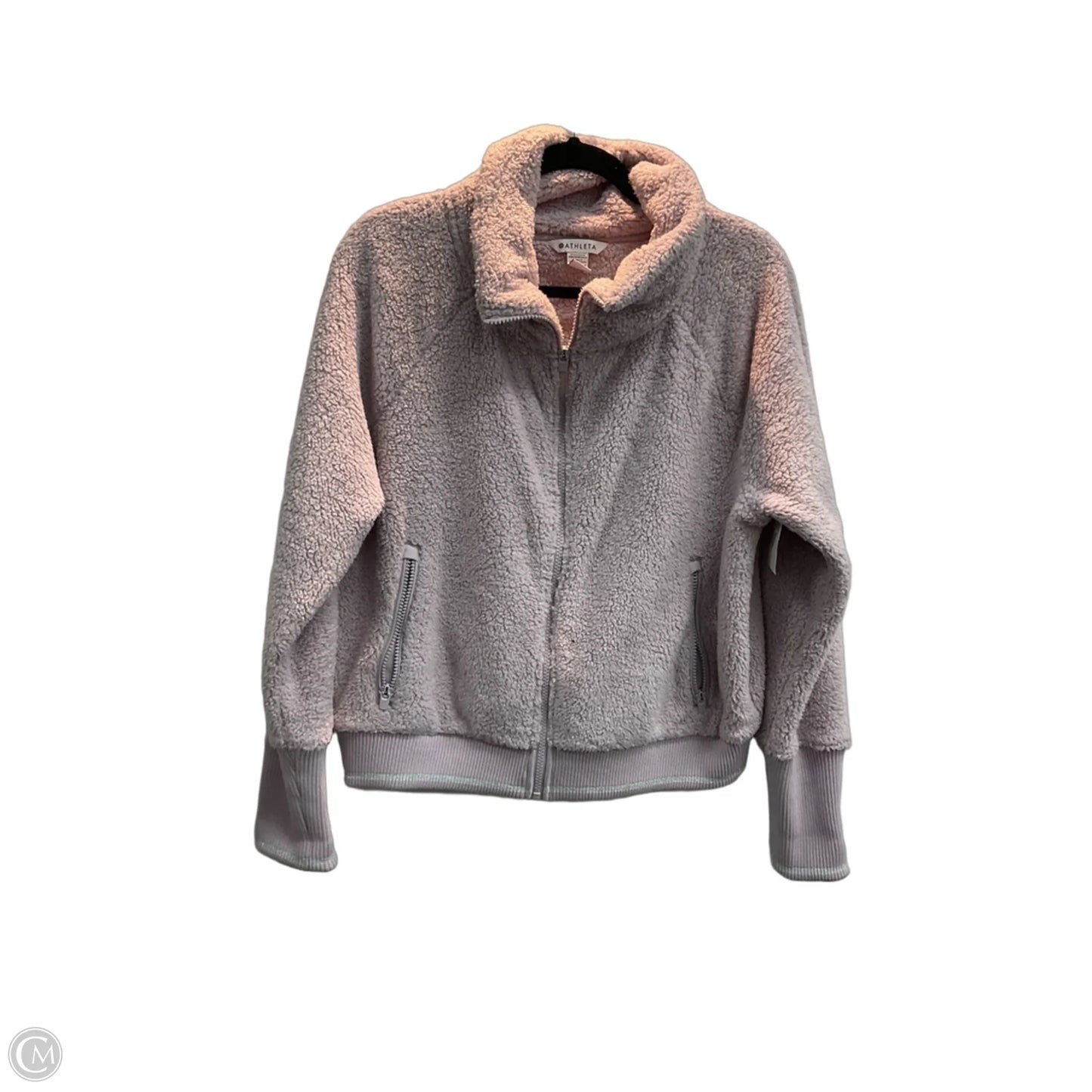 Athletic Jacket By Athleta In Purple, Size: L