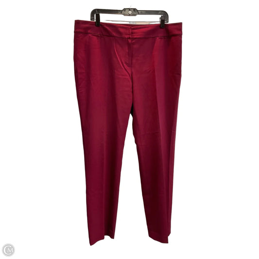 Pants Dress By Nine West In Maroon, Size: 14