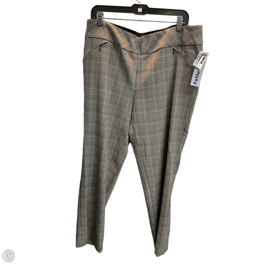 Pants Dress By Investments In Plaid Pattern, Size: 14p