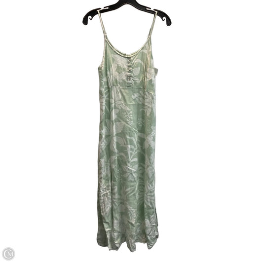 Dress Casual Maxi By Clothes Mentor In Green & White, Size: M