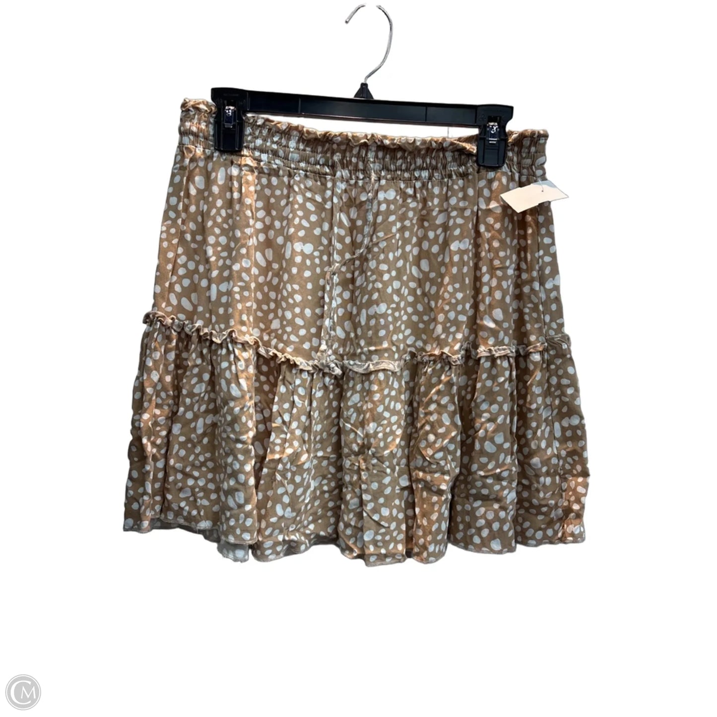 Skirt Mini & Short By Clothes Mentor In Polkadot Pattern, Size: L