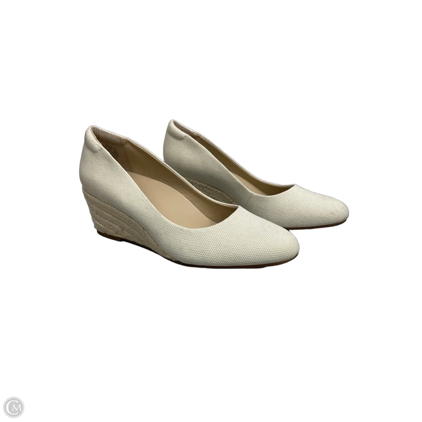 Shoes Heels Wedge By Abeo In Beige, Size: 9