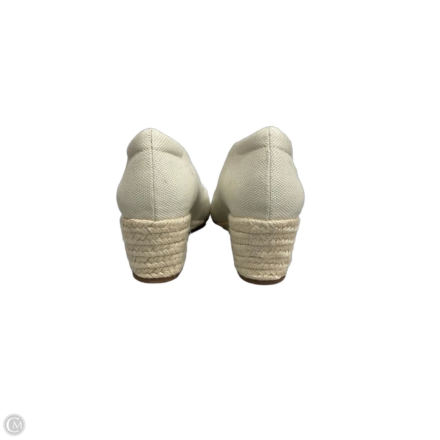 Shoes Heels Wedge By Abeo In Beige, Size: 9