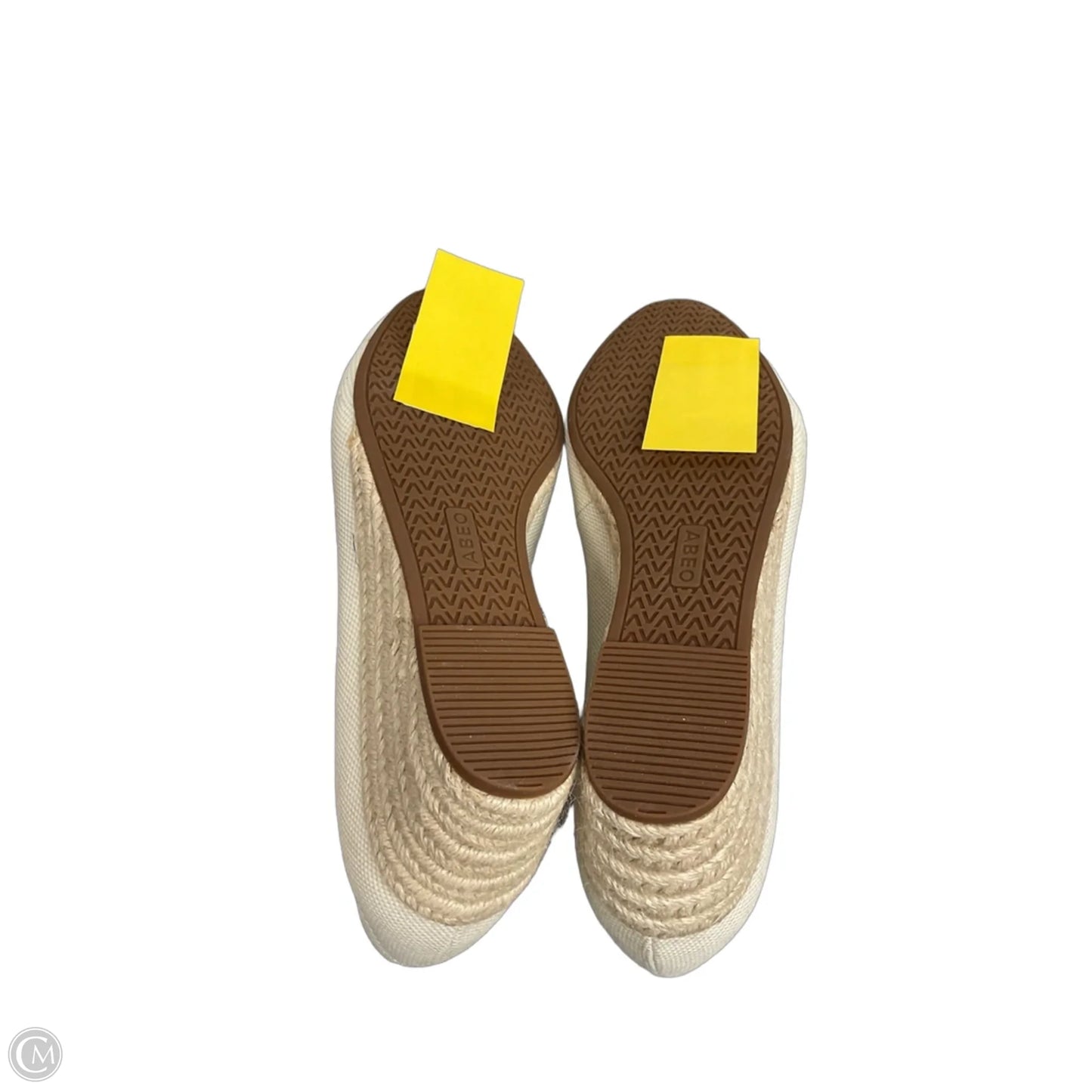Shoes Heels Wedge By Abeo In Beige, Size: 9