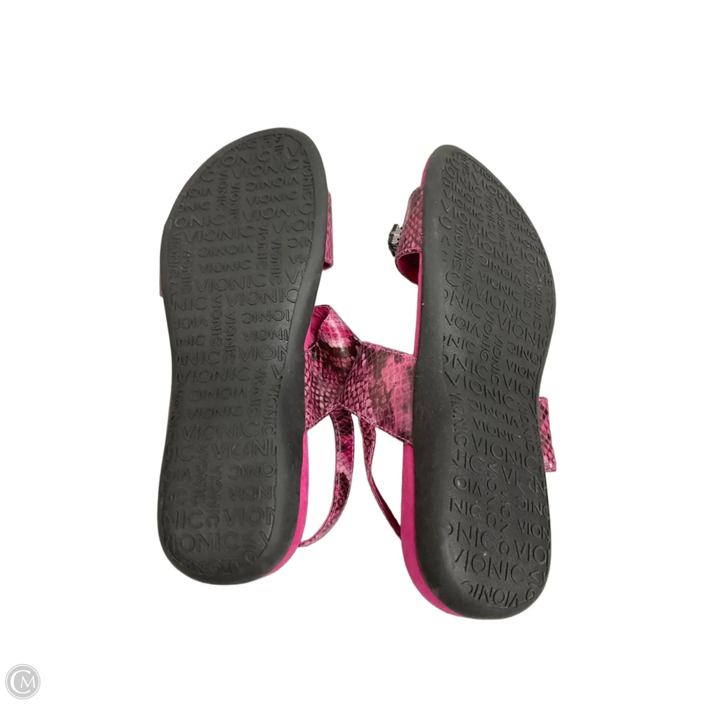 Sandals Flats By Vionic In Pink, Size: 9