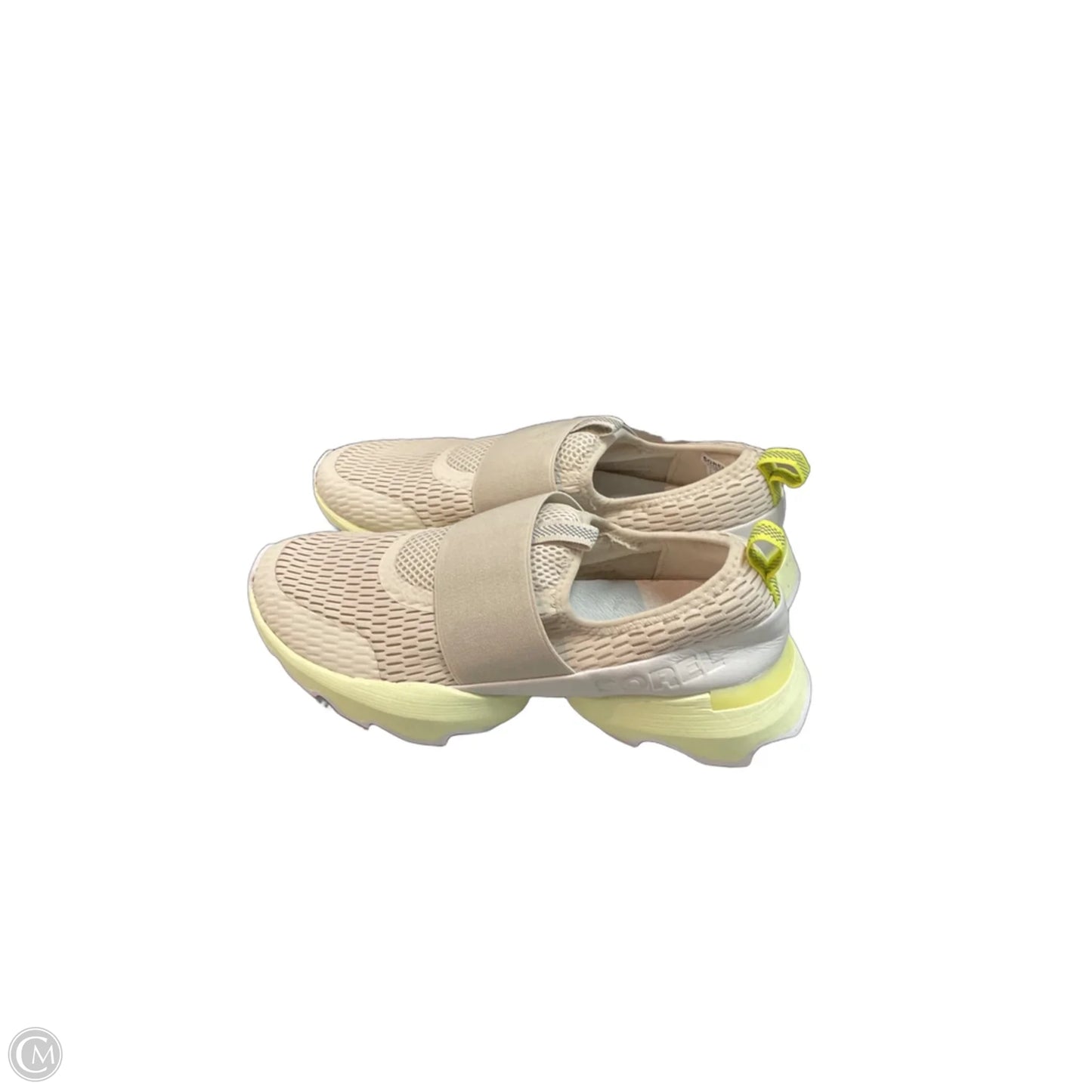 Shoes Athletic By Sorel In Grey & Yellow, Size: 9