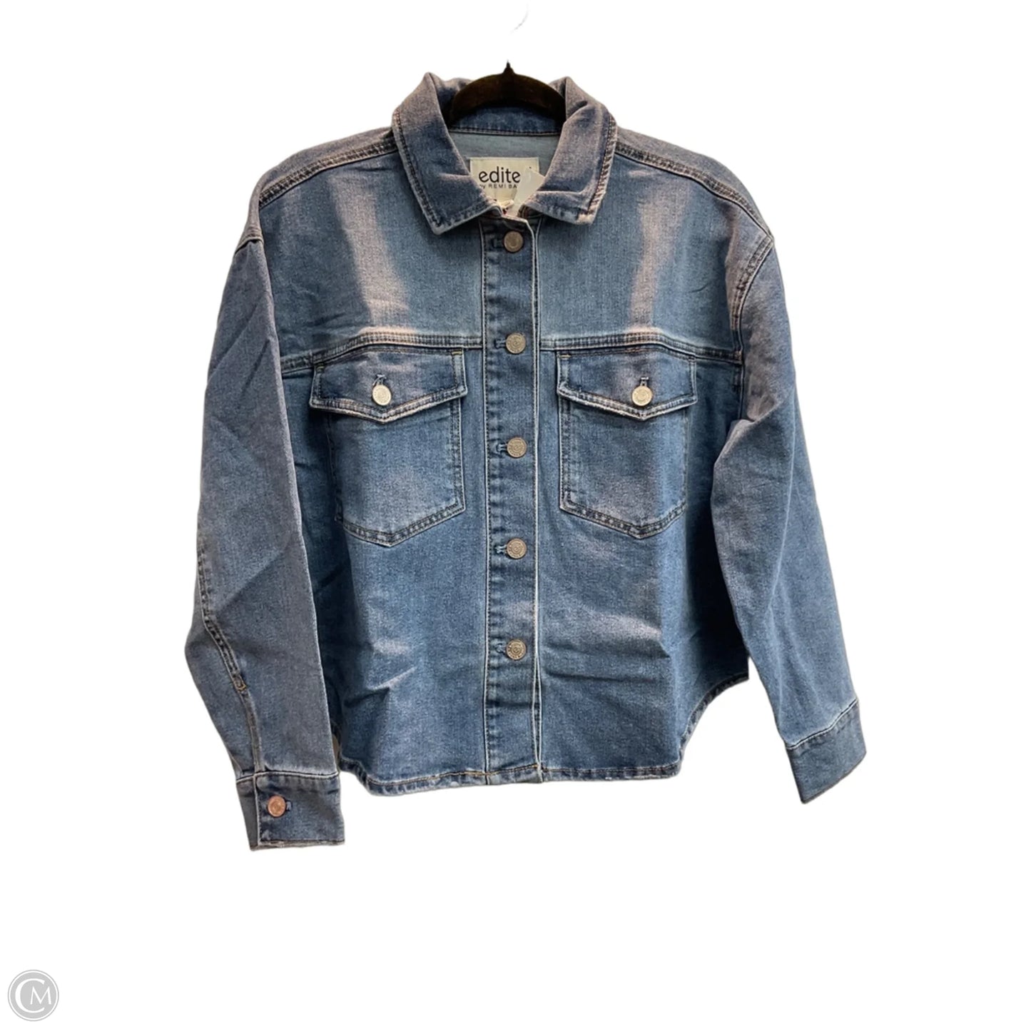 Jacket Denim By Clothes Mentor In Blue, Size: Xs