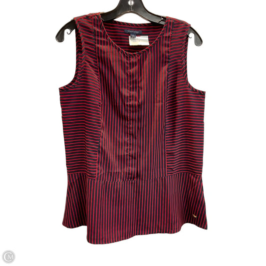 Top Sleeveless By Tommy Hilfiger In Striped Pattern, Size: M