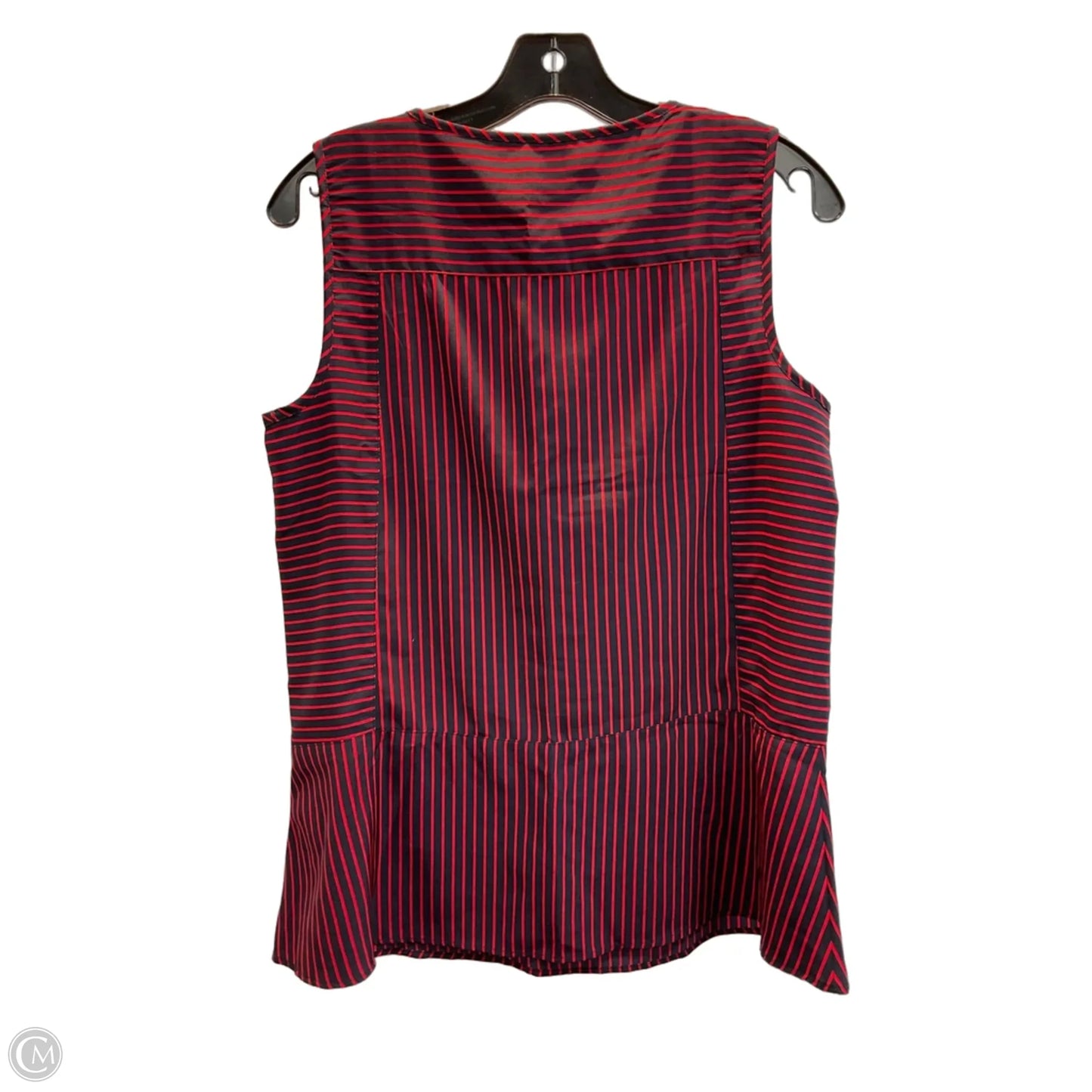 Top Sleeveless By Tommy Hilfiger In Striped Pattern, Size: M