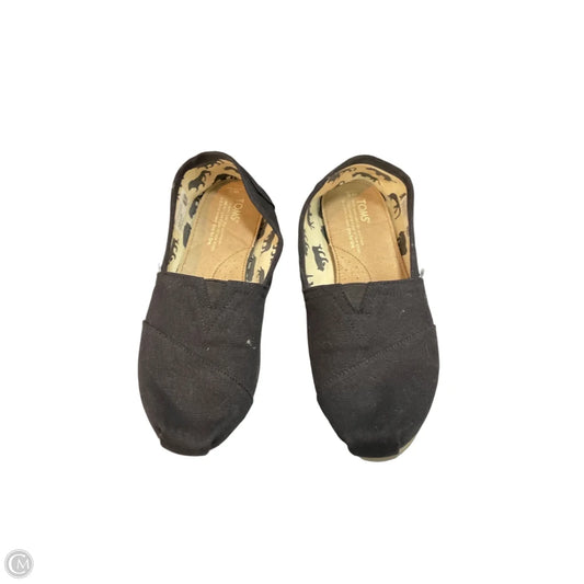 Shoes Flats By Toms In Black, Size: 8