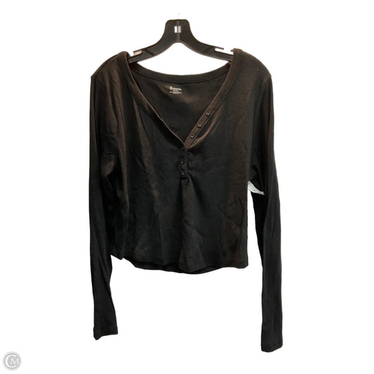Top Long Sleeve Basic By No Boundaries In Black, Size: Xxl