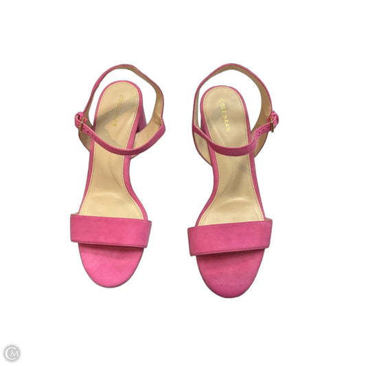 Sandals Heels Block By Cole-haan In Pink, Size: 8.5