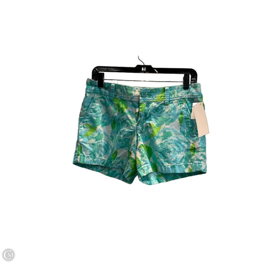 Shorts Designer By Lilly Pulitzer In Blue & Green, Size: 4
