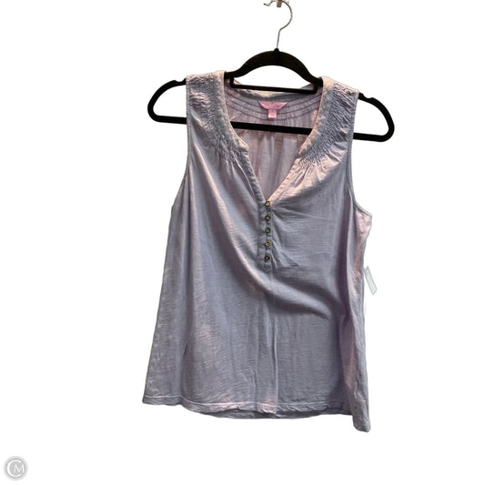 Top Sleeveless Designer By Lilly Pulitzer In Purple, Size: S