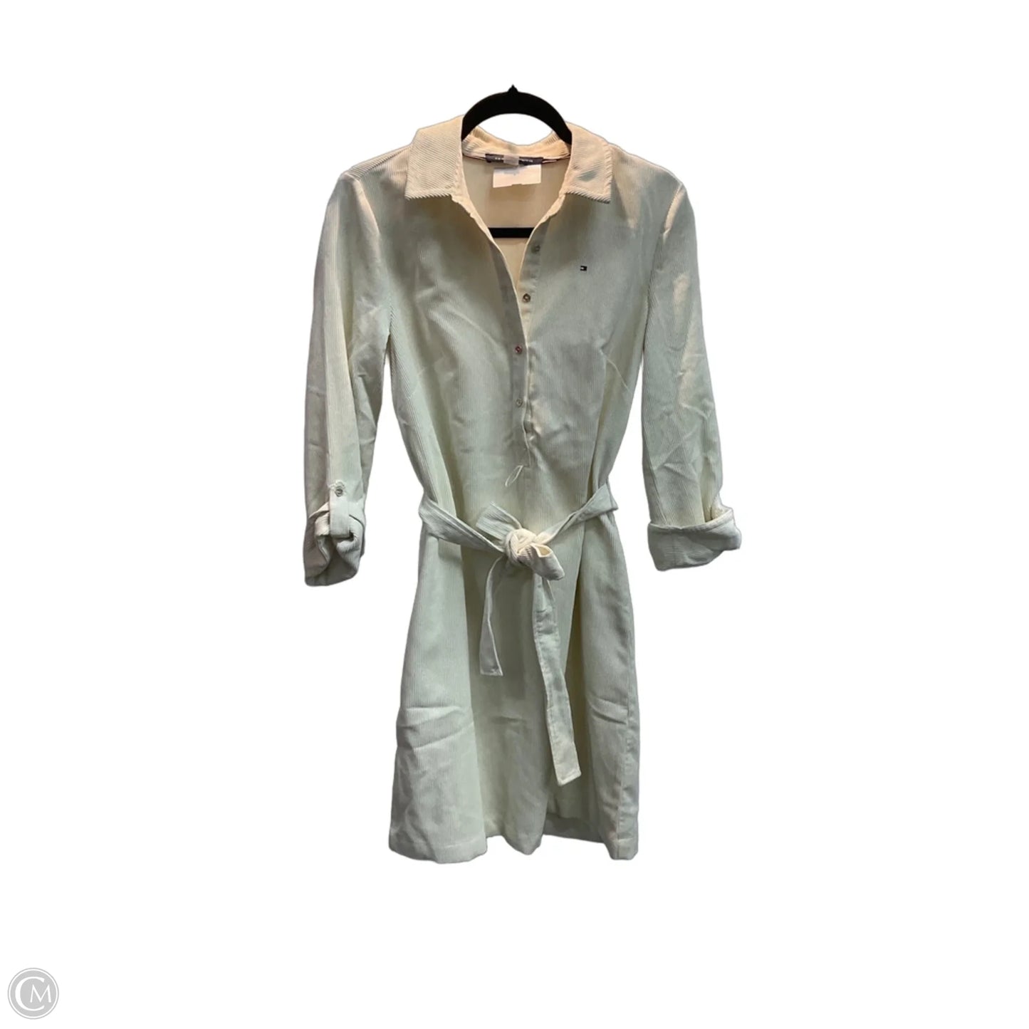 Dress Casual Midi By Tommy Hilfiger In Cream, Size: S