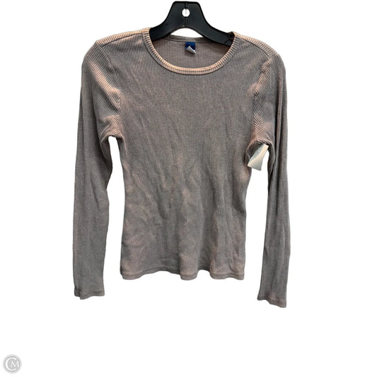 Top Long Sleeve By Old Navy In Grey, Size: M
